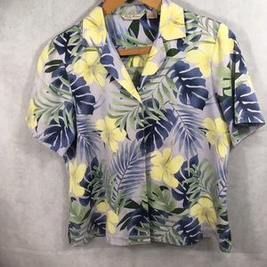 Tommy Bahama short sleeve button down top - size L